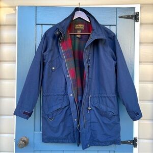 Vintage Eddie Bauer Flannel Lined Coat Women Size Medium